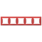 5-fold, horizontal, red frame