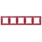 5-fold, horizontal, red frame