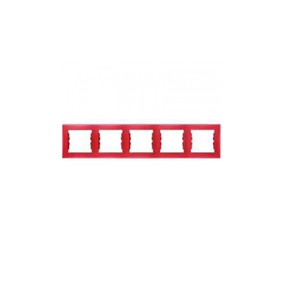 5-fold, horizontal, red frame