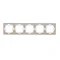5-fold universal frame, horizontal and vertical, satin (metallic)