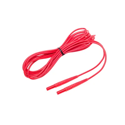 5 m langes Kabel mit roten Bananensteckern