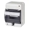 5-module fuse housing with flap, white