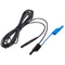 5,0m černý kabel 1 kV (banánové zástrčky, stíněný)
