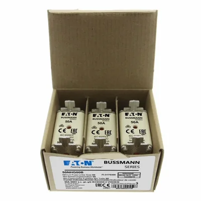 50NHG00B NH00 fusibile 50A 500V GL/GG doppio indicatore