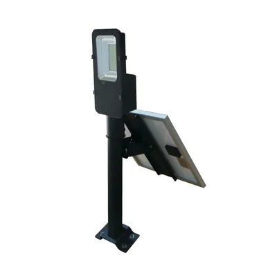 50W solární pouliční lampa / Barva: 4000K / Pouzdro: Černá