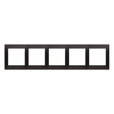 5fach Universalrahmen für Gipskartondosen IP20 / IP44 anthrazit (metallic)