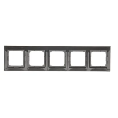 5fach Universalrahmen für Gipskartondosen IP20 / IP44 anthrazit (metallic)