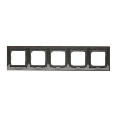 5fach Universalrahmen IP20 / IP44 braun matt (metallic)
