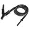 5m black shielded cable 15 kV, CAT IV 1000V with crocodile clip