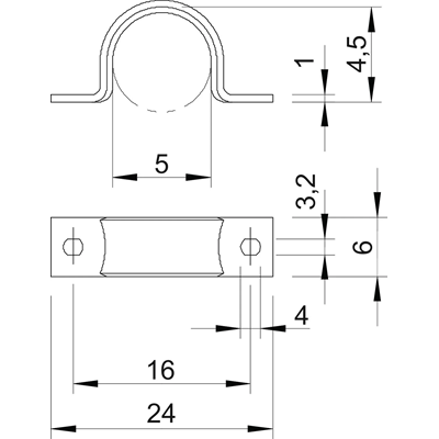 5mm wire holders. OC.G.Ż.CHR. WN 7855 B 5 1044087