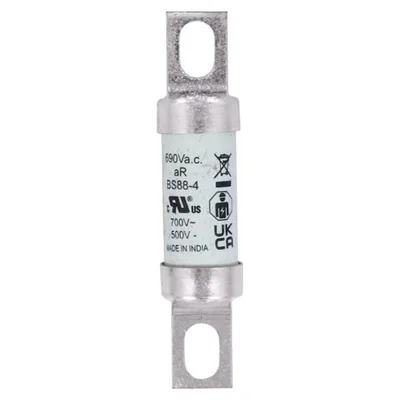 63FE Schnellblas-Einsatz, 63 A, AC 690 V, DC 500 V, BS88, 19 x 77 mm, aR, BS