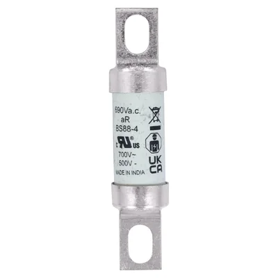 63FE Schnellblas-Einsatz, 63 A, AC 690 V, DC 500 V, BS88, 19 x 77 mm, aR, BS