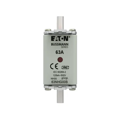 63NHG00B NH00 fusibile 63A 500V GL/GG doppio indicatore