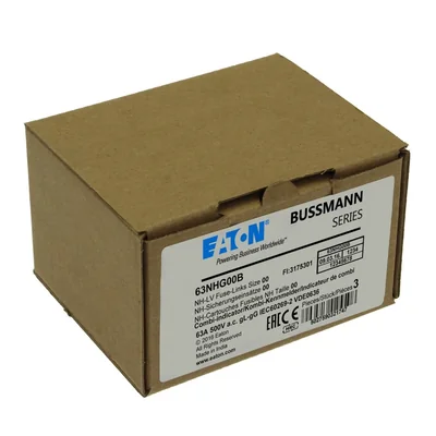 63NHG00B NH00 fusibile 63A 500V GL/GG doppio indicatore