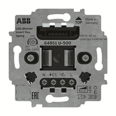 64851 U-500^Mech. LED stmívač FLEX 1násobný