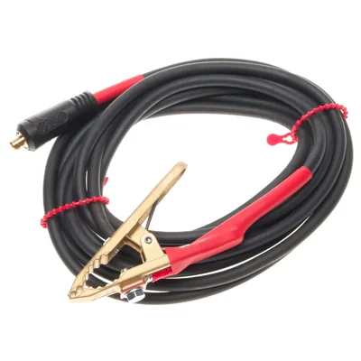 6m red current cable I2 (200A), crocodile - special plug