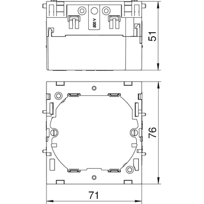 71GD6 Scatola di derivazione singola