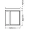 75mm high frame for surface mounting PANEL 600 SURFACE MOUNT KIT H75