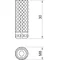 865 M8x30 Messing-Spreizstift