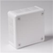 „90” 6-inlet surface-mounted box with rubber glands 98x98x65mm IP55 cover for 4 screws white