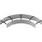 90 degree arch, width 600mm, height 160mm