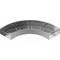 90 degree galvanized elbow, width 300mm, height 160mm