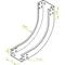90° inner bend, LZWP200H50