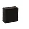 „90” Puszka natynkowa z dławnicami gumowymi 12-wlotowa 98x98x42mm IP55 dekiel na 4 wkręty czarna