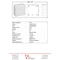„90” Surface-mounted box with rubber glands 12-inlet 98x98x42mm IP55 cover for 4 screws white