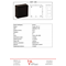 „90” Surface-mounted box with rubber glands 12-inlets 98x98x42mm IP55 cover with 4 screws black