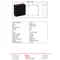 „90” Surface-mounted box with rubber glands 12-inlets 98x98x42mm IP55 cover with 4 screws black