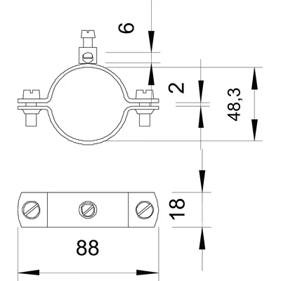 925 1 1/2 Obejma uziemiająca do przewodu do 16 mm2