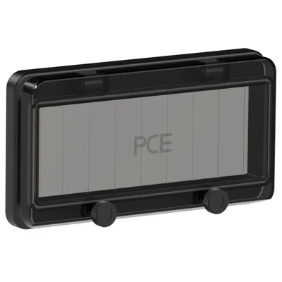 9modulové inspekční okénko, černé, IP67
