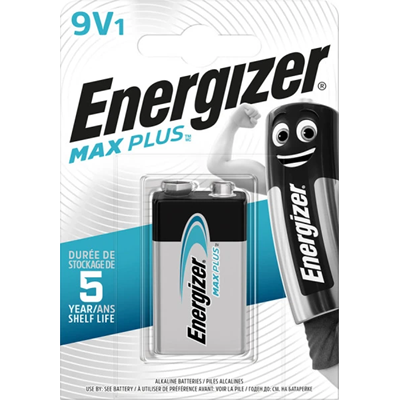 9V / 6LR61 alkalická baterie Energizer MAX PLUS 9V