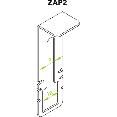 A clip to secure the cover against slipping of the trough and self-supporting ladders