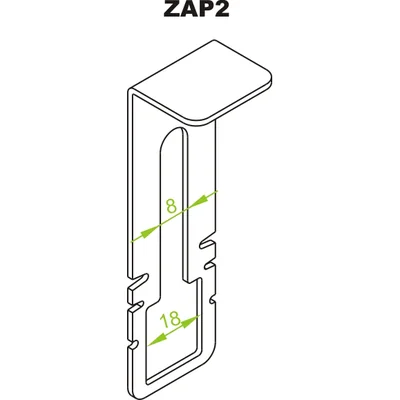 A clip to secure the cover against slipping of the trough and self-supporting ladders