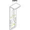 A clip to secure the cover against slipping of the trough and self-supporting ladders