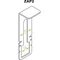 A clip to secure the cover against slipping of the trough and self-supporting ladders