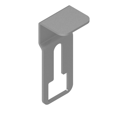 A clip to secure the cover against slipping of the trough and self-supporting ladders