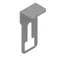 A clip to secure the cover against slipping of the trough and self-supporting ladders
