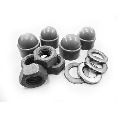 A set of galvanized nuts. SAL 7.5-12.8(B-70), MAL(Z-80)