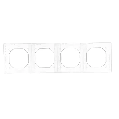 A set of gaskets for a 4-gang frame