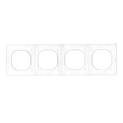 A set of gaskets for a 4-gang frame