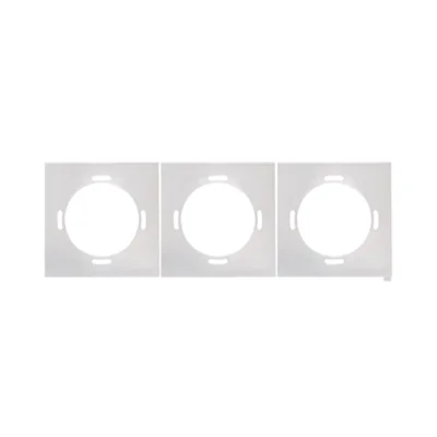A set of gaskets for a triple frame