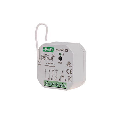 A three-state relay with a double transmitter (roller shutter controller) with a switching power supply