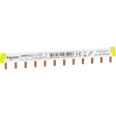 A9XPH112 Spina 1 polo 100A 12 moduli