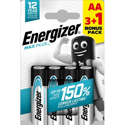 AA / LR6 alkalická baterie Energizer MAX PLUS 1,5V 4 ks