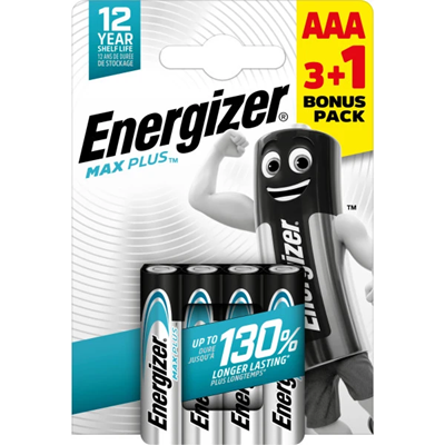 AAA / LR03 Alkalibatterie Energizer MAX PLUS 1,5V 4St