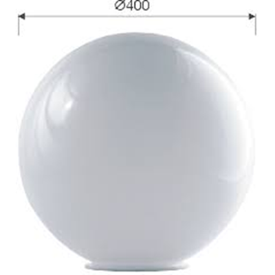 Abat-jour globe blanc 400 pmma k-180