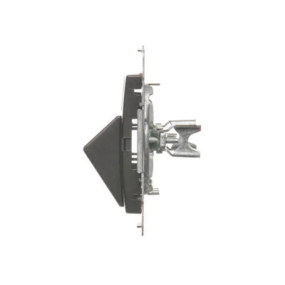 Abdeckung der Telefonbuchse auf Keystone Einzeldiagonale mit Beschriftungsfeld (Modul) anthrazit (metallic)